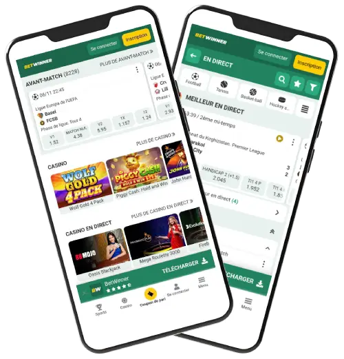 Les fonctionnalités de l'appli Betwinner